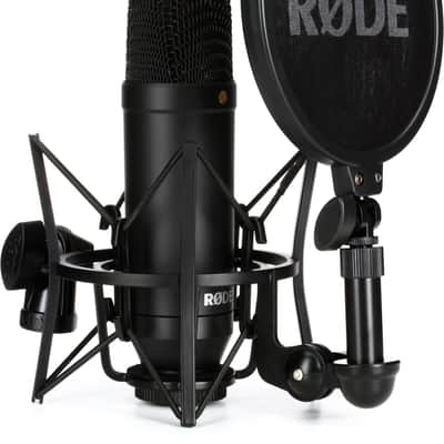 Rode NT1 Kit Condenser Microphone with SM6 Shock Mount and Pop Filter Bundle with Behringer MicroAMP HA400 4-channel Headphone Amplifier image 3