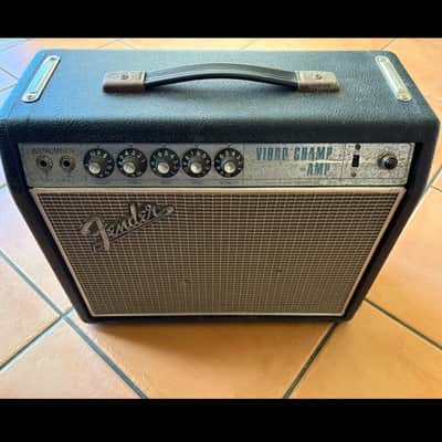 Fender Vibro Champ 1968 - Black with Chrome Face image 6