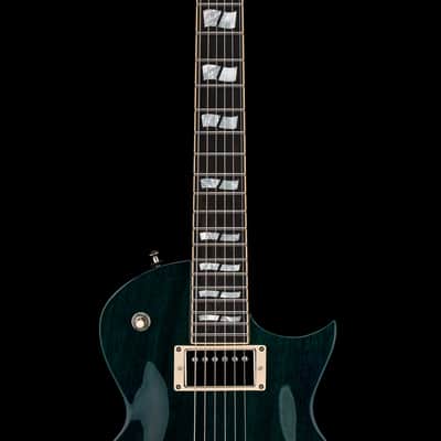 ESP Eclipse USA Mahogany - See-Thru Aqua #26527 image 5