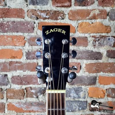 Zager ZAD-50CE OM Acoustic Electric Guitar w/ Upgraded 2020 Fishman & HSC (2013 - Natural Finish) image 5