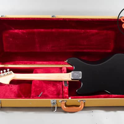 2010 Fender Japan MG69 Mustang Stop Tail – Matte Black w/ Matching Headstock | Rare | MIJ | Tweed Case image 6