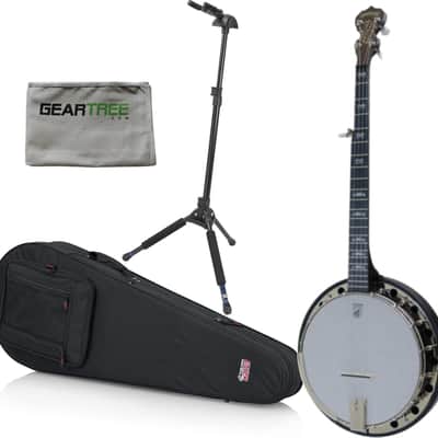 Deering A2 Artisan Goodtime Two Banjo with Resonator w/ Geartree Cloth, Stand, and Case image 1