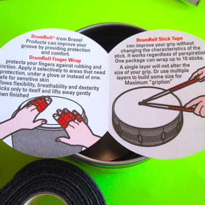 Pro-Mark Drum Roll Stick or Finger Wrap Tape Black - NOS image 4