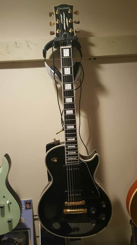 Edwards  Les Paul Custom P90  Ebony image 1