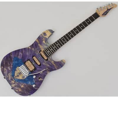 Schecter CET Custom USA Masterwork Guitar with Buckeye Burl Stabilized Top image 4
