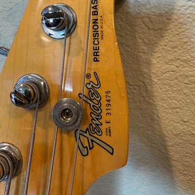 American Standard Fender Precision Bass 1982 - 1984 - Sienna Sunburst image 2