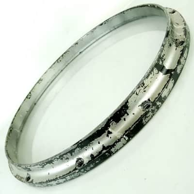 Ludwig 14"Coliseum Twin-Channel Die-Cast Rim/Hoop 12Lug Snare Drum Batter Alum80 image 3