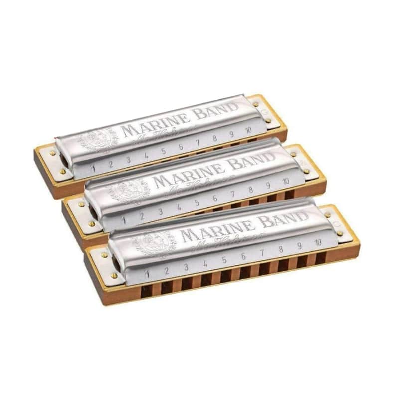 Hohner Marine Band 1896 Pro Pack 3-Piece Diatonic Harmonicas