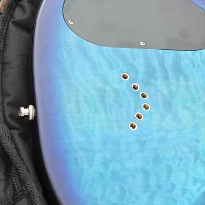 Dean Vendetta 4.0 Translucent Blue Quilted Top Guitar John Petrucci Liquifier Dimarzio Pickups! image 15