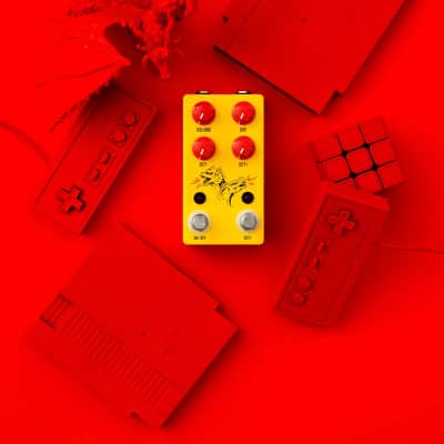 JHS Double Dragon Lo-Fi Octave Pedal - All analog  2026 - Yellow- New! image 4