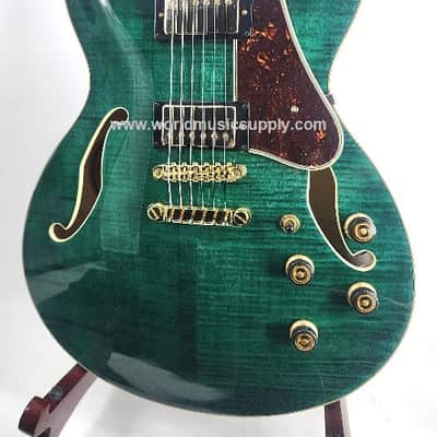 Ibanez Ibanez AS93FMTMG AS Artcore Expressionist Electric Guitar - Moss Green image 3