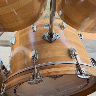 1970’s Ludwig Butcher Block Concert Tom Drum Set 13/14/15/16/18/22 image 22
