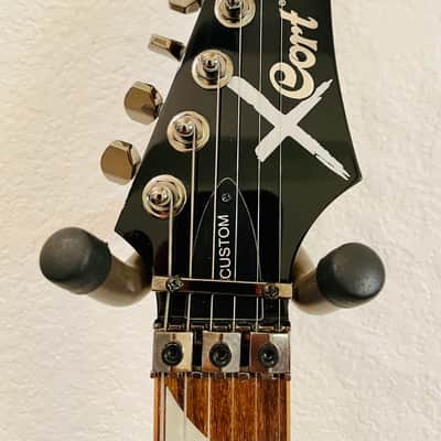 Cort X Custom Double Cut Seymour Duncan Pickups Lic. Floyd Rose 2013 Black Metallic image 9