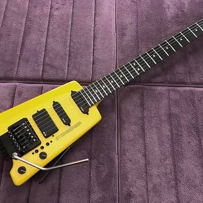 Ultra-Rare Yellow Steinberger GL4T TransTrem Guitar - Restored by Jeff Babicz! - HeadlessUSA image 11