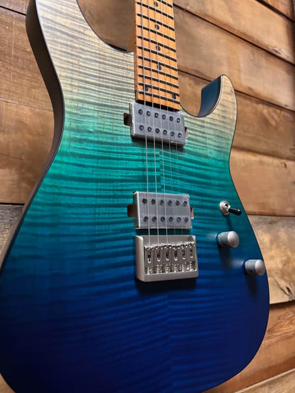 Schecter C-1 Standard Plus Blue Fade image 1