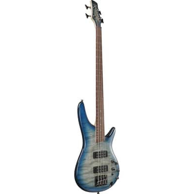 Ibanez Standard SR400EQM-SCB Stained Cosmic Blue Starburst - 4-String Electric Bass image 3