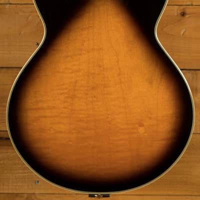 Ibanez GB10SE George Benson Hollow Body - Ebony - Brown Sunburst image 2