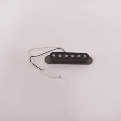 1977 Vintage Fender Stratocaster Pickup Gray-Bottom Flat-Pole Nonworking to Fix 1970's image 7