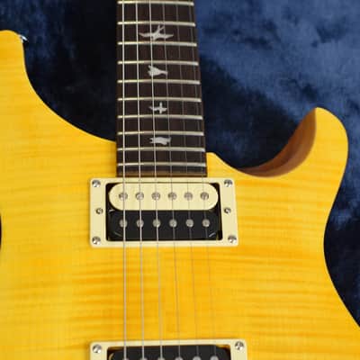 PRS SE Custom 22 Semi-Hollow - Santana Yellow - w/ gig bag image 17