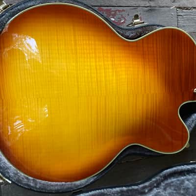 D'Angelico Left Handed DAngelico EXL-1 Hollow Body Jazz Guitar - Ice Tea image 6