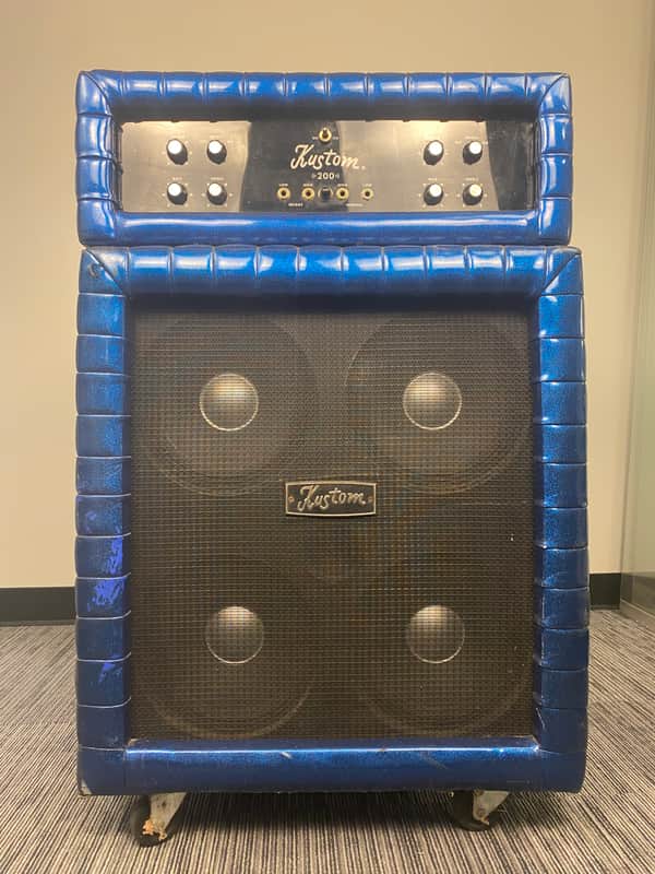Kustom K200B W/ TR410 Cab 1970’s  - Blue Sparkle image 1