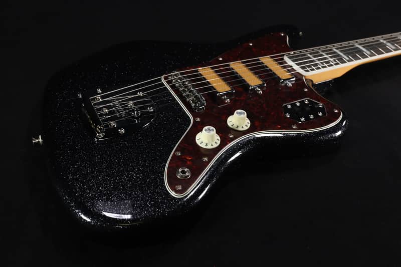 Fender Limited Edition Gold Foil Jazzmaster Ebony Fingerboard - Black Sparkle 148 image 1