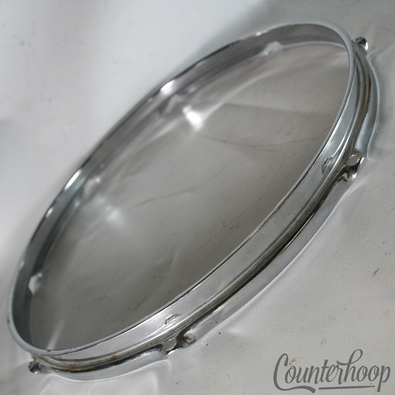 Rogers 14" Snare/Floor Tom Drum Batter Rim/Hoop 8Lug Powertone Triple-Flange 60s — main photograph