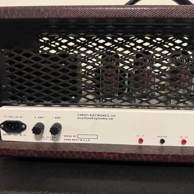 Soldano SLO-100 C3 Amps Clone, Burgundy Snakeskin, White Grille, Excellent image 13