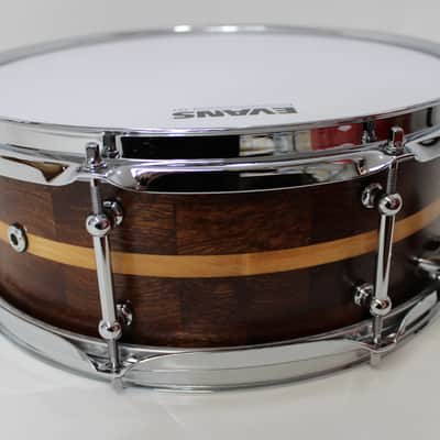 Holloman Custom Drums 5x13" Walnut/Maple snare - Hand rubbed urethane over Danish oil image 3
