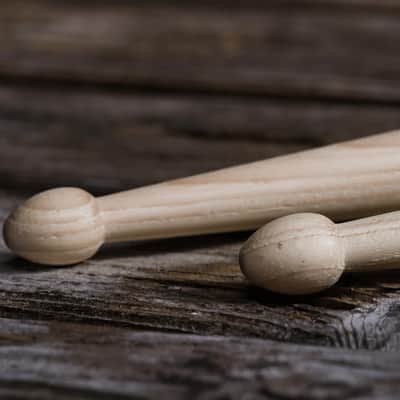 Vic Firth 2B American Classic Drum Sticks - 6 Pairs with Austin Bazaar Polishing Cloth image 4