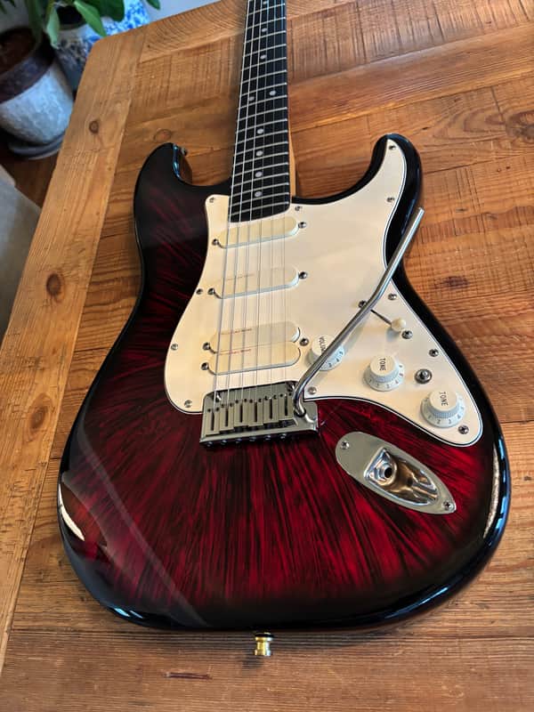 Fender Strat Plus Ultra Lace Sensors TBX Wilkinson Schallers 1991 - EXTREMELY RARE Firestorm Red image 1