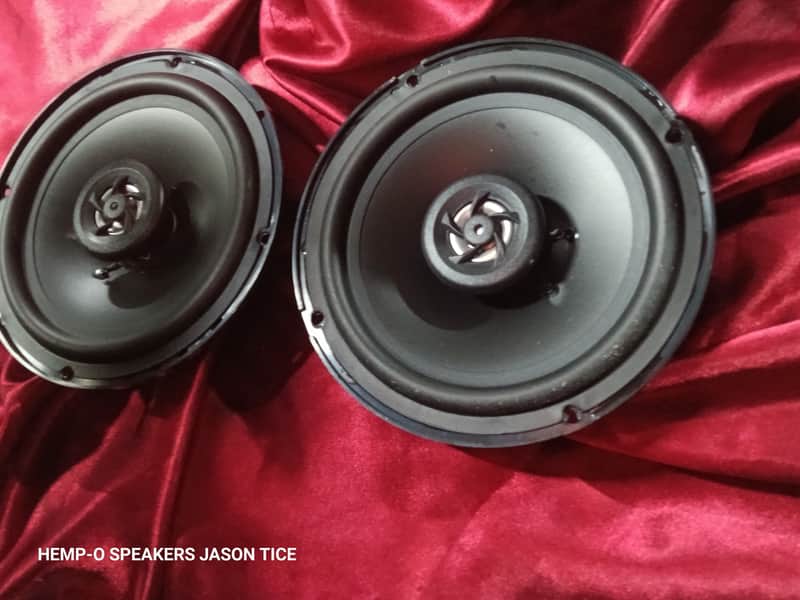 6.5" SPEAKER COAX 2 WAY  SPEAKER PAIR NEW poly rubber auto hifi monitor low cost newPmr 16pkt-pc 2026 image 1