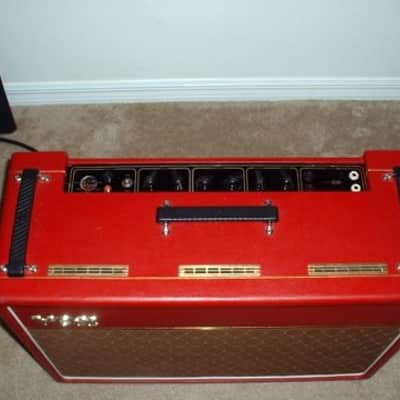 Vox AC-30/4 2-Channel 30-Watt 2x12" Guitar Combo 1960 - 1961 - Red image 2