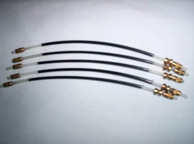 NEW Lot of 5 Violin Tailpiece Tail Guts Old Style Parts 4/4 image 1