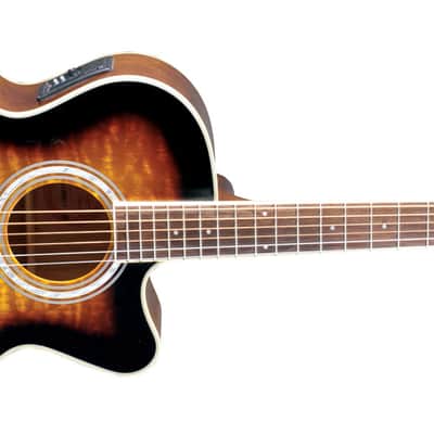 Jay Turser USA Guitar Auditorium QT CE Tobacco Sunburst JTA-424QCET-TSB-A-U image 3