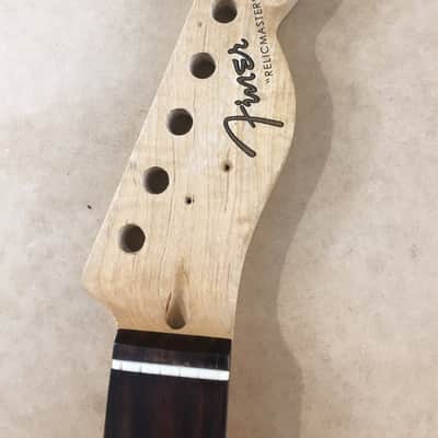 Vintage Electric Guitar Rock Light Flame Maple Neck Bone Nut Satin Relic 12” Radius Rosewood Fretboard image 2