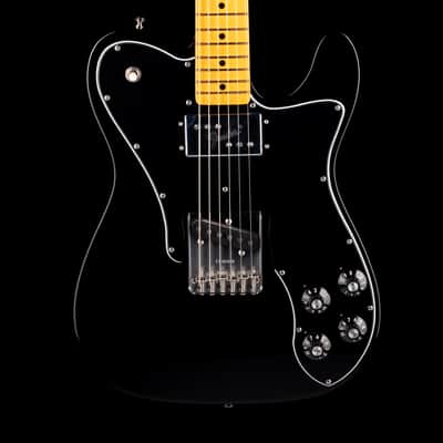 Pre Owned 2024 Fender American Vintage II 1977 Telecaster Custom Black With OHSC image 1