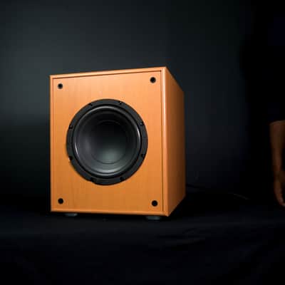 Rockville Rock Shaker 8" Classic Wood 400w Powered Home Theater Subwoofer Sub image 6