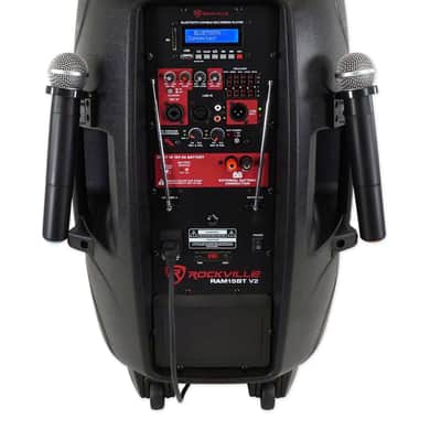 Rockville 15" Portable Karaoke Machine/System w/ (2) Wireless Microphones+LED's image 14