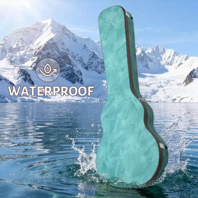 Electric Guitar Hard Case, Wooden Hard-Shell Waterproof Latch Padding image 3
