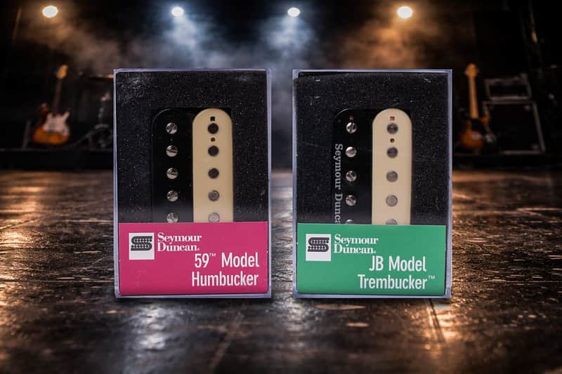 Seymour Duncan TB-4 JB Bridge & SH-1 59 Neck Reverse Zebra Pickup Set image 1
