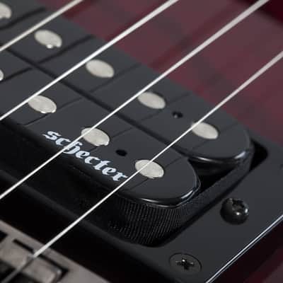 Schecter Omen Extreme-7 Electric Guitar - Black Cherry (2008) image 11