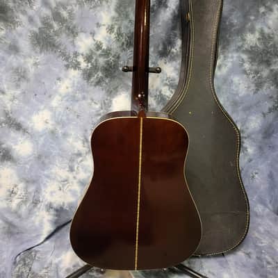 Used 1990's Harmony Korea Dreadnought Pro SEtup New Strings Original Deluxe Soft Shell Case image 11