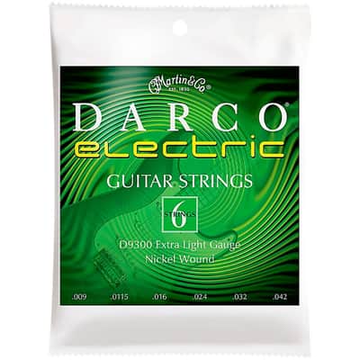 Martin Darco Extra Light Gauge Nickel Wound 9-42 Electric Guitar Strings image 1