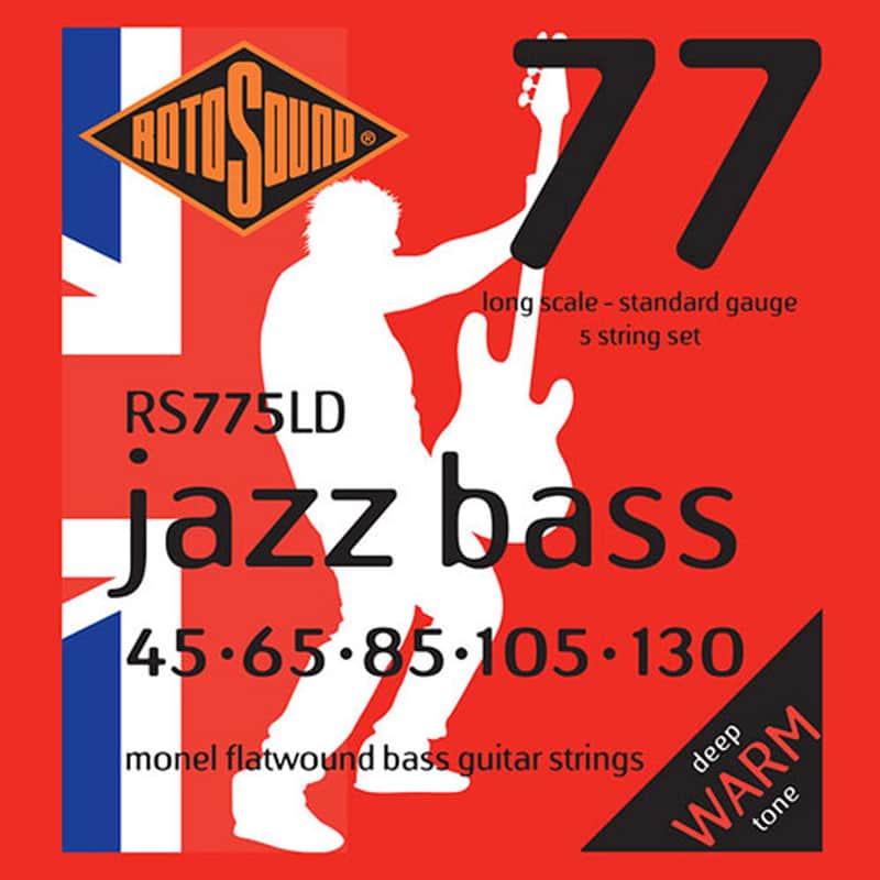 ROTOSOUND RS775LD JAZZ BASS 77 5-STRTING BASS GUITAR STRINGS image 1