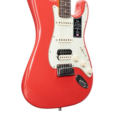 Fender American Ultra Luxe Vintage '60s Stratocaster HSS Electric Guitar - Fiesta Red | New image 1