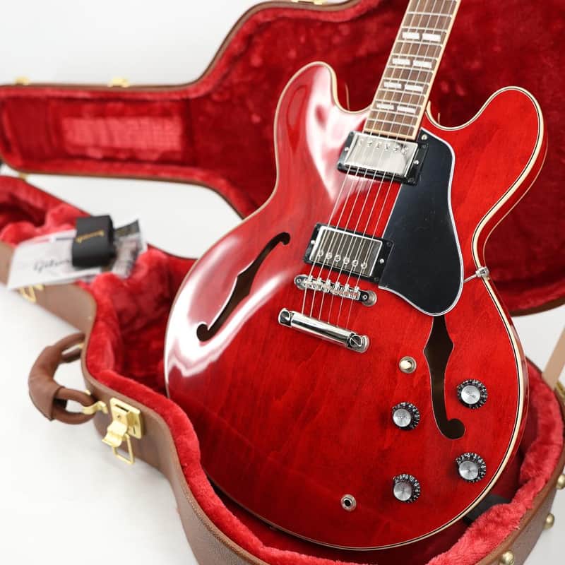 Gibson ES-345 Semi-Hollow Guitar w/ Hardshell Case- Sixties Cherry image 1