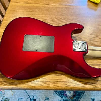2013 Charvel Pro-Mod So-Cal Style 1 HH FR M Electric Guitar Maple Fingerboard Quarter Sawn Maple Neck Candy Apple Red Floyd Rose Seymour Duncan MIM Mexico Superstrat Super Low First Year Serial Number (CM000501) San Dimas image 10