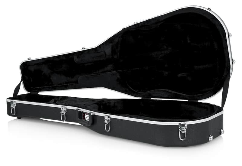 Gator GC-DREAD-12 Deluxe Molded 12-string Acoustic Dreadnought Guitar Molded Case - Black image 1