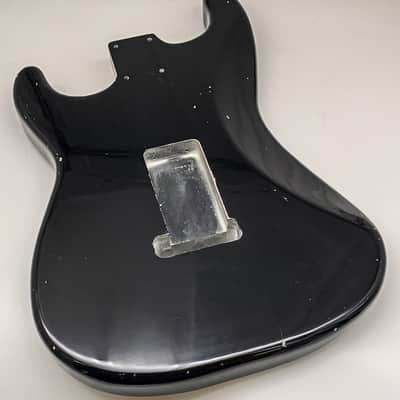 3lbs 15oz BloomDoom Nitro Lacquer Aged Relic Black S-Style Vintage Custom Guitar Body image 7